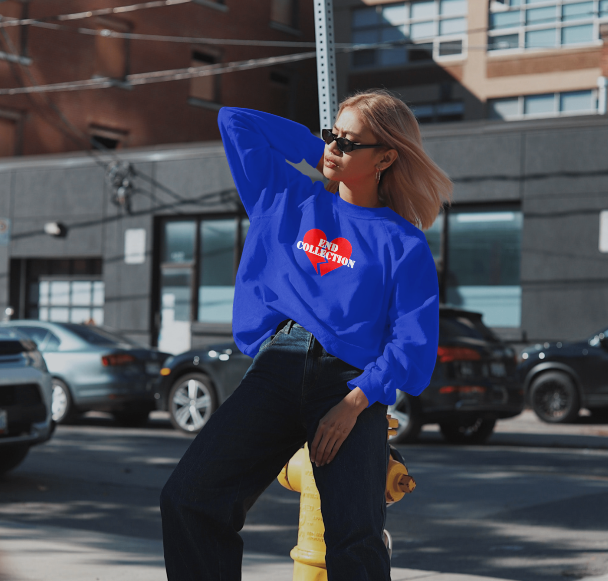 Begin with the end Heart sweatshirt