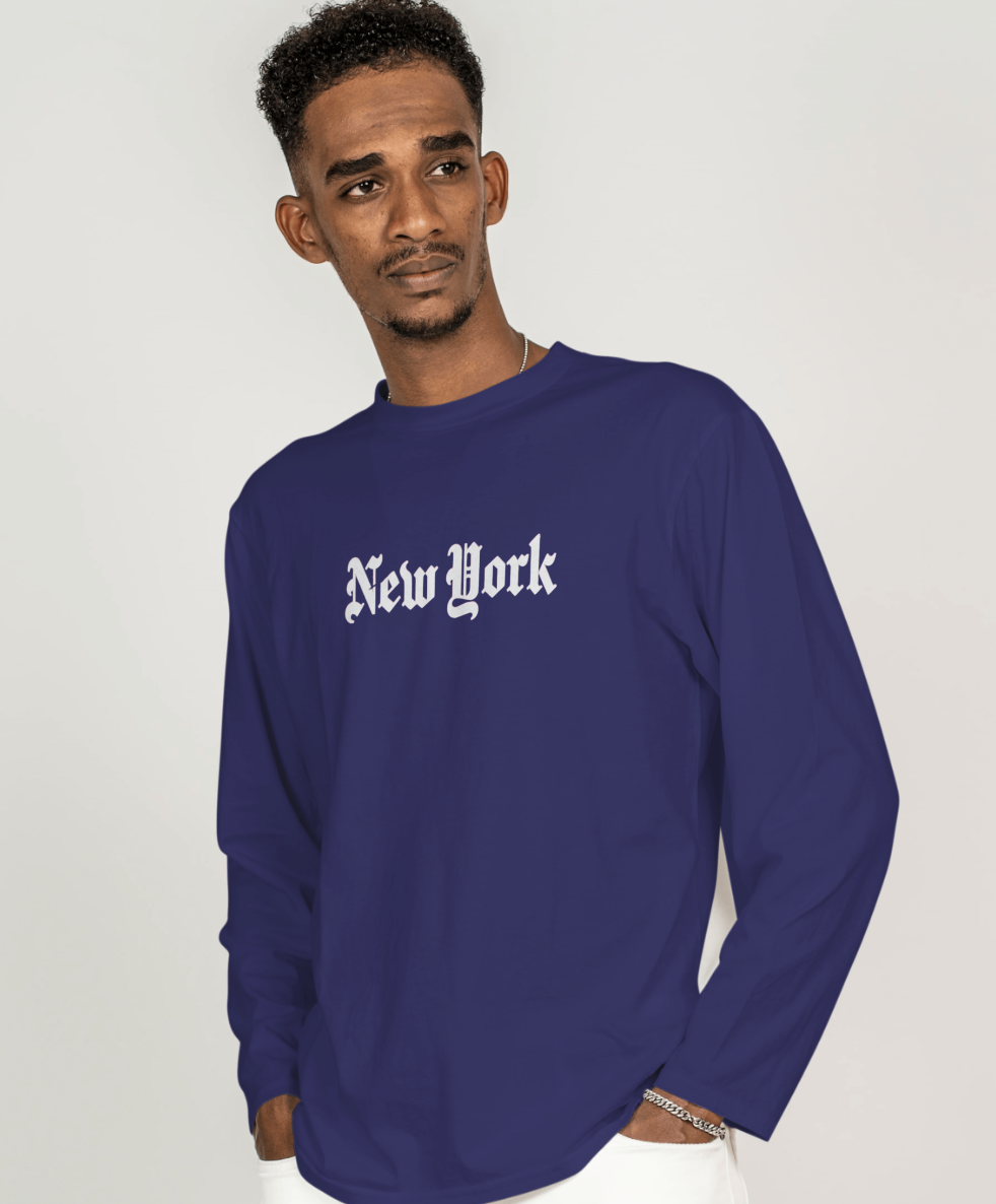 New York Sweatshirt in Old English Font