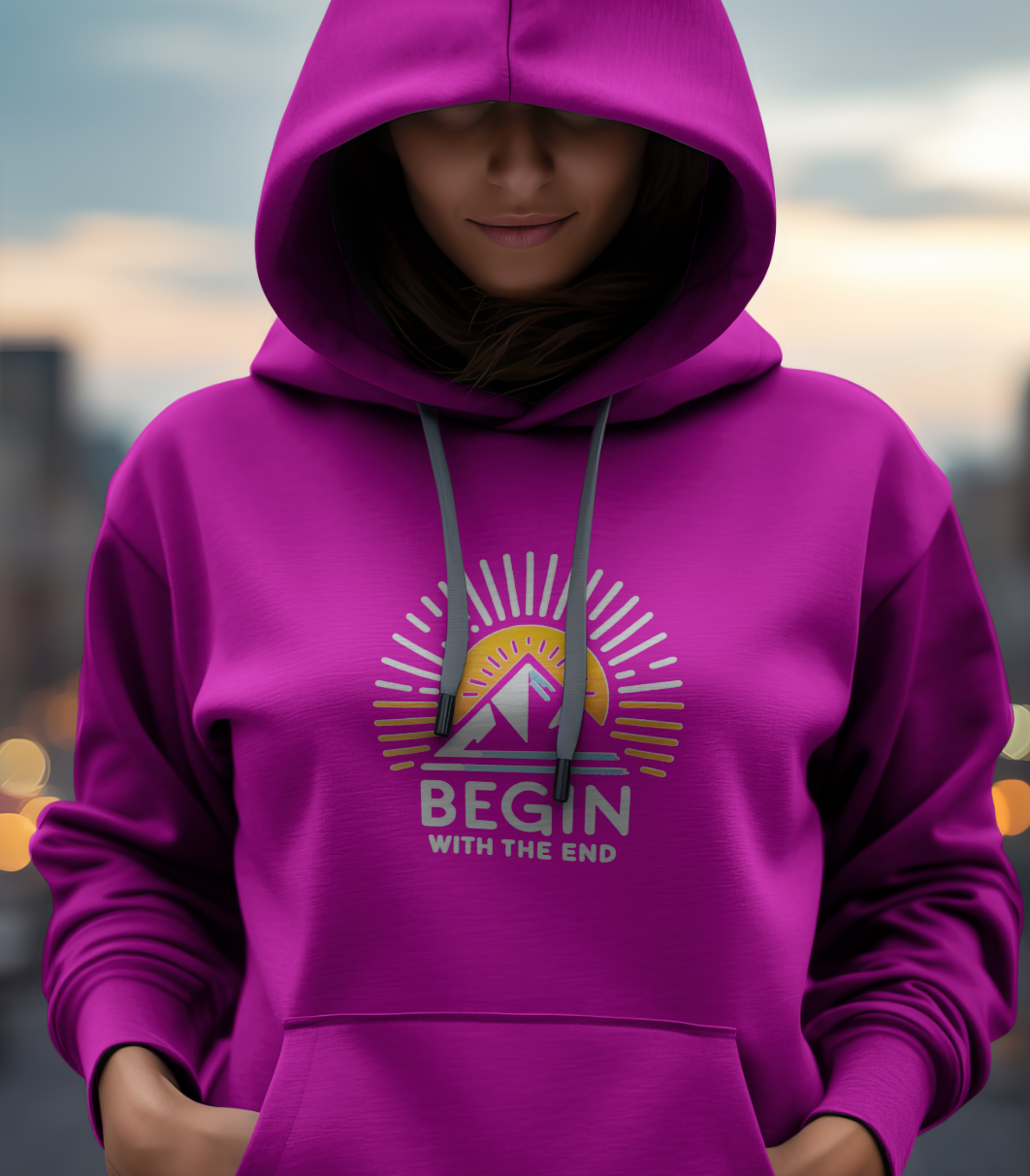 Begin with the End Hoodie#9