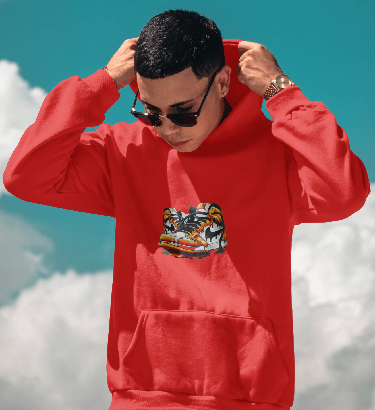 Orange Nike Hoodie