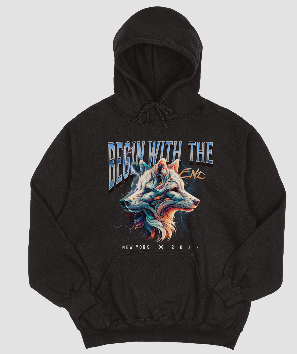 Begin with the End Hoodie Wolf Fusion