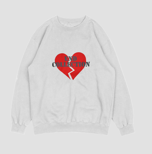 Begin With the End Heart Sweatshirt