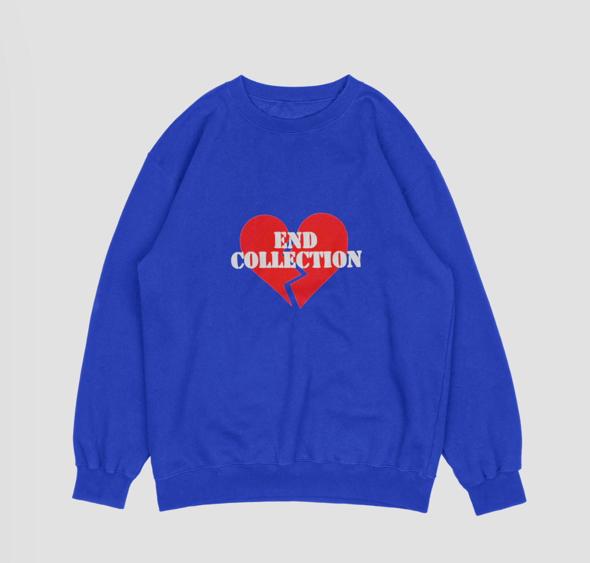 Begin with the end Heart sweatshirt