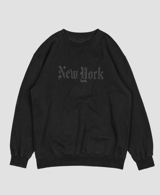 New York Sweatshirt in Old English Font